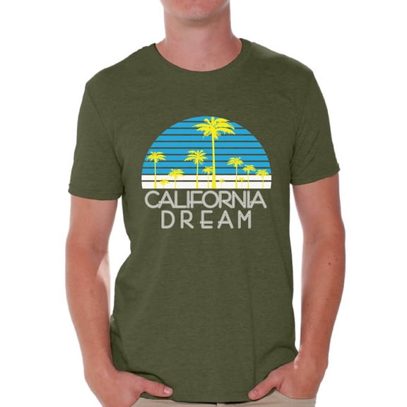Awkward Styles California Dream Tshirt California Shirts for Men Cali Gifts California T-Shirt Gifts from California Men's Cali Tshirt California Summer Shirts Cali Palm Trees Tshirt