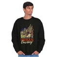 thumbnail image 5 of Cool Western Desert Urban Cowboy Unisex Plus Fleece Graphic Sweatshirt Brisco Brands 3X, 5 of 6