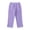 Purple, variant on Tranfacy Pants Little Girls Loose Casual Trousers with Side Pockets