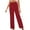 Red, variant on HUPOM Medieval Pants Womens Pants Chinos High Waist Rise Full Straight-Leg Black 2XL