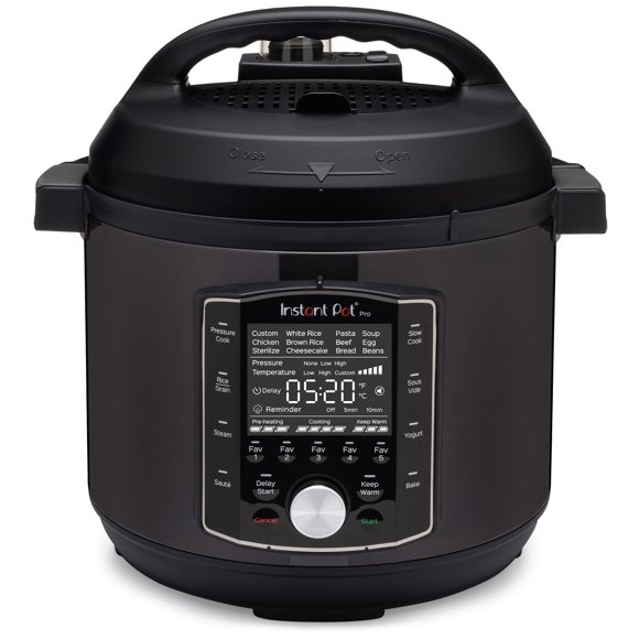 Instant Pot Olla a Presión Eléctrica Pro de 6 Cuartos, Olla de Cocción Lenta 10 en 1, Olla para Arroz/granos, Vaporera, Salteado, Sous Vide, Yogurtera, Esterilizador y Calentador
