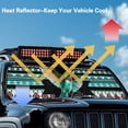 thumbnail image 4 of Yuyamidu Aztec Hummingbird Windshield Sunshade Fit for Jeep Wrangler JL/JLU 2018-2024 & Jeep Gladiator JT 2020-2024, 240T Foldable Window Shade Sun Visor Blocks UV Rays Keep Vehicle Cooler, 4 of 7
