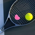 thumbnail image 3 of 6 PCS Silicone Tennis Racket Vibration Dampeners Heart Shape Tennis Racquet Absorbers Tennis Racket Strings Dampers for Players (Red and Rosy), 3 of 9