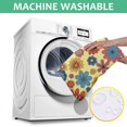 thumbnail image 6 of Pioneer Flower Floral Print Pattern Square Tablecloth, Waterproof Wipeable Spillproof Washable Table Cover for Home Kitchen Party Decor, 52"x52", 6 of 6