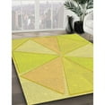 thumbnail image 3 of Ahgly Company Machine Washable Indoor Rectangle Transitional Banana Yellow Area Rugs, 5' x 7', 3 of 7
