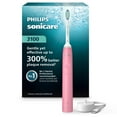 thumbnail image 4 of (2 pack) Philips Sonicare 3100 Series Electric Toothbrush - Sonic Toothbrush with Advanced Sonic Technology, Pressure Sensor, Two Intensity Settings, Smartimer & Quadpacer, Deep Pink, Model HX3681/06, 4 of 14