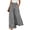 Black, variant on Women's Gingham Plaid Wide Leg Pants, Casual Tie Waist Paperbag Palazzo Trousers, Summer High Waisted Checkered Long Pants with Pockets