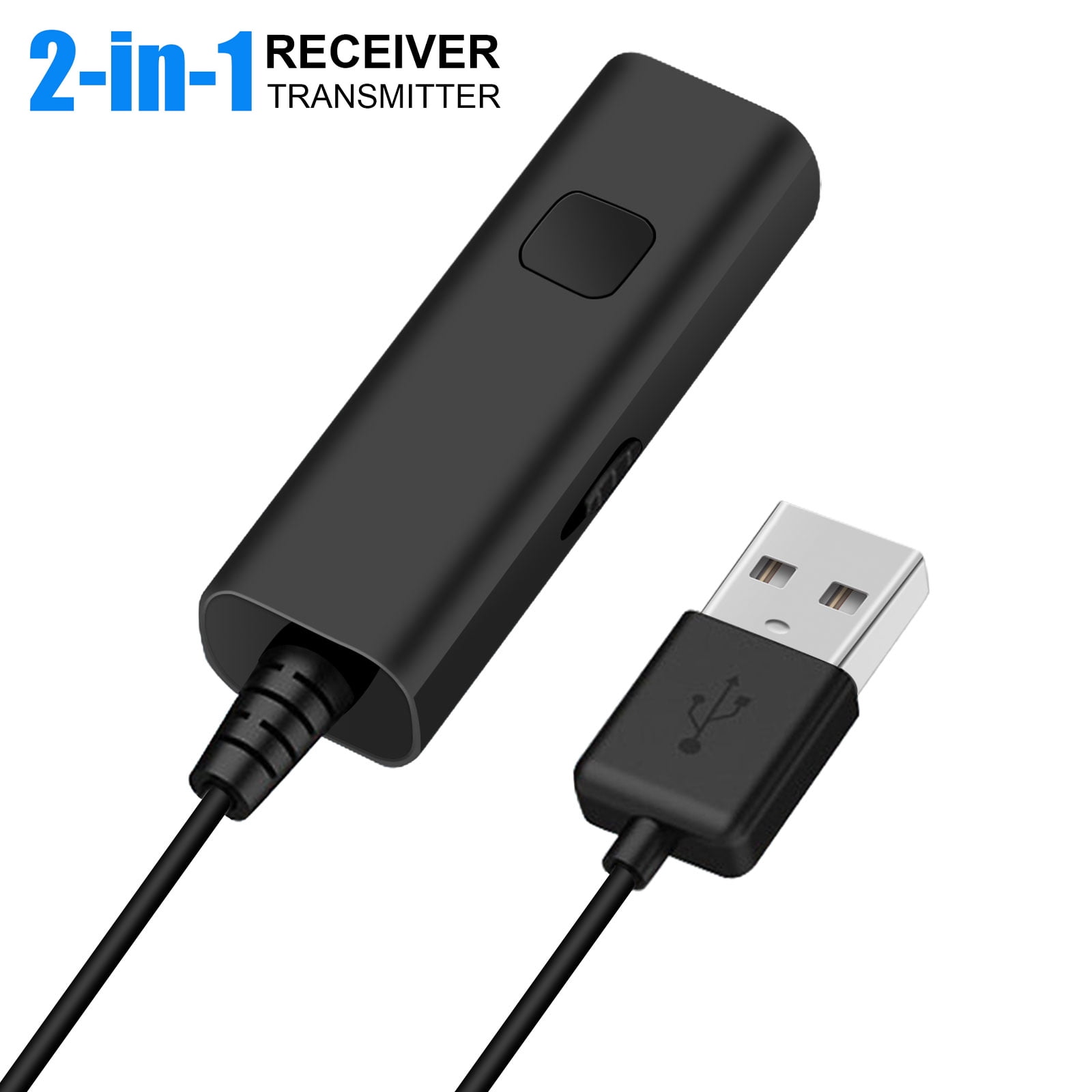 2in1 Bluetooth 4.2 Transmitter and Receiver Stereo Audio 3.5mm Adapter Music USB 