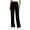 Black, variant on Women's High Waisted Stretchy Pull on Dress Pants Casual Wide Leg Work Yoga Pants Gray XXL