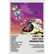 KanYe West Graduation Album Limited Poster Cool Wall Decor Art Print posters for room aesthetic -Poster Frameless Gift 12 x 18 inch(30cm x 46cm)