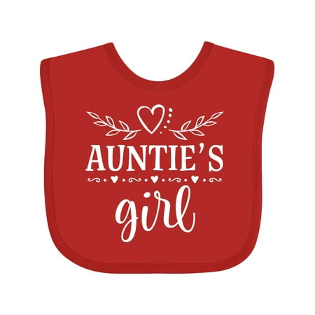 

Inktastic Auntie Girl for Niece Girls Baby Bib
