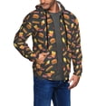 thumbnail image 3 of Zip Up Hoodies for Men - Fast Food Long Sleeve Comfrt Men'S Fashion Hoodies & Sweatshirts, Jackets for Men Hoodies Pullover Clothing Clothes with Pouch, 3 of 5