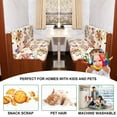 thumbnail image 5 of RV Dinette Cushion Covers Printed Elastic Camper Cushion Slipcover Stretchable Loveseat Sofa Chair Cover Furniture Protector for RV Camper Car Bench 1 Backrest Cover & 1 Bench Cover,08, 5 of 6