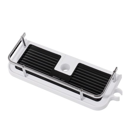 Shower Storage Organizer Bathroom Pole Shelves Shampoo Tray Shower Head Holder