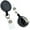 Black, variant on 15 Pack of Premium Retractable ID Badge Reels with Alligator Clip in Solid Colors (White)