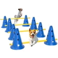 thumbnail image 1 of Dog Agility Hurdle Cone Set, Adjustable Obstacle Course Equipment, 1 of 10