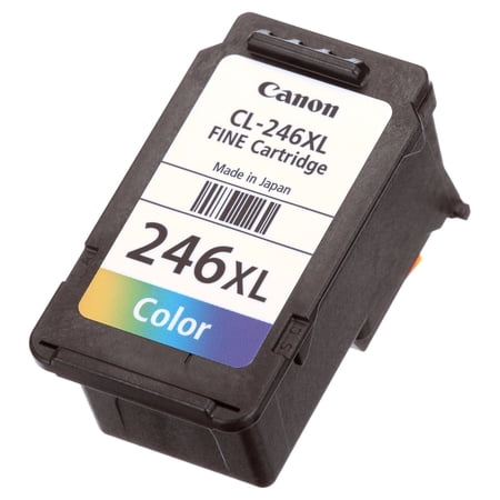 CANON PG-245XL/CL-246XL PRINTER INK CARTRIDGE COMBO PACK, BLACK/TRI-COLOR, 2 COUNT