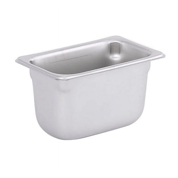 Vollrath 1/9 Size Steam Table Food Pan, 20949, Silver Stainless Steal, 4" D| 1/Each