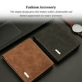 thumbnail image 3 of Business Men Wallets PU Leather Short Design Card Holder Zipper Purse Coin Phone Photo Soft Bag Large Capacity Black, 3 of 10