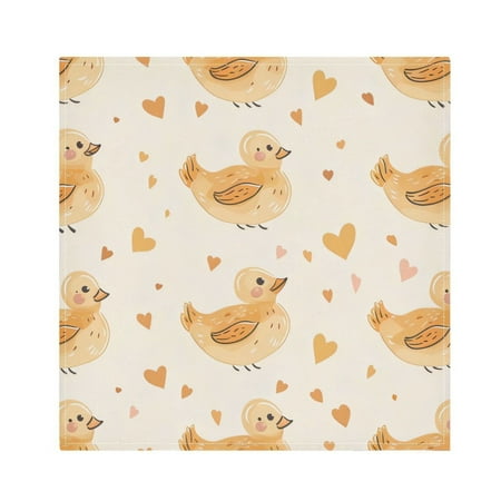 

Napkin Satin Napkin 20*20Inchx6 Kitchen Towel Dinner Plate Towel Decorative Towel Napkin Tea Towel Suitable For Kitchen Table Love Duck