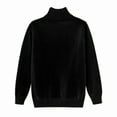 thumbnail image 5 of Girls Turtleneck Pullover Sweater Long Sleeve Ribbed Knit High Neck Youth Casual Basic Top for Fall Winter Spring, 5 of 5