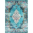 thumbnail image 1 of nuLOOM Vintage Medallion Veronica Aqua 5' 3" x 7' 7" Area Rug, 1 of 5