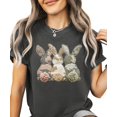 thumbnail image 2 of Ink Printed Image NOT a Quilt Patch - Camo Bunny Trio Easter Graphic Tee Pepper Shirt Adult Medium, 2 of 7