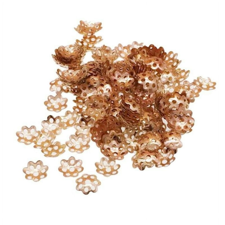 300x 6mm Golden Filigree Flower Bead Caps Jewelry Making Findings DIY Crafts  