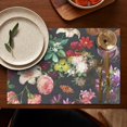 thumbnail image 5 of Pioneer Flower Floral Print Pattern Summer Placemats Table Placemats Set Of 4-Linen Kitchen Washable Placemats Table Mats 12x18 Inch Non-Slip Heat Resistant, 5 of 6