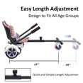 thumbnail image 4 of BIIST Hoverboard Go Kart Attachment with Flash Wheel Hoverboard Seat Hoverboard Attachment for All Ages Universal Hoverboard go Kart Attachment for Adjustable Hoverboard go Kart for Most Hoverboards, 4 of 9