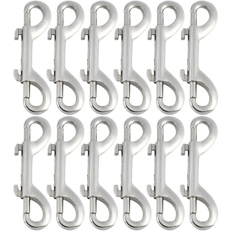12pcs Double Ended Bolt Snap Hooks Heavy Duty Trigger Snaps for Dog Leash Backpacks, Size: 12x10x1CM