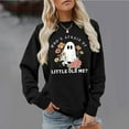 thumbnail image 3 of Who's Afraid Of Little Old Me Halloween Ghost Sweatshirts for Women Long Sleeve Crewneck Cute Ghost Graphic Pullover Tops, 3 of 4