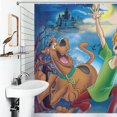 thumbnail image 4 of Scooby Doo Animated Shower Curtain Waterproof Polyester Fabric Bathroom Curtain Decorative Set with 12 Hooks, 4 of 7