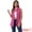 Hot Pink, variant on DARING DIVA Women's Button Down Sleeveless Pockets Mid-Long Denim Vest XS Blue