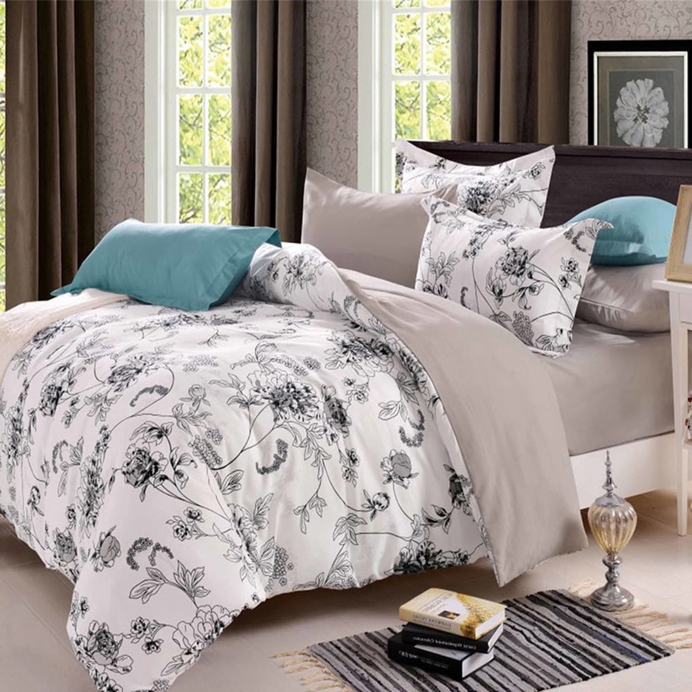 New Floral Duvet Cover Set With PillowCase King Size Double Single Super Bedding