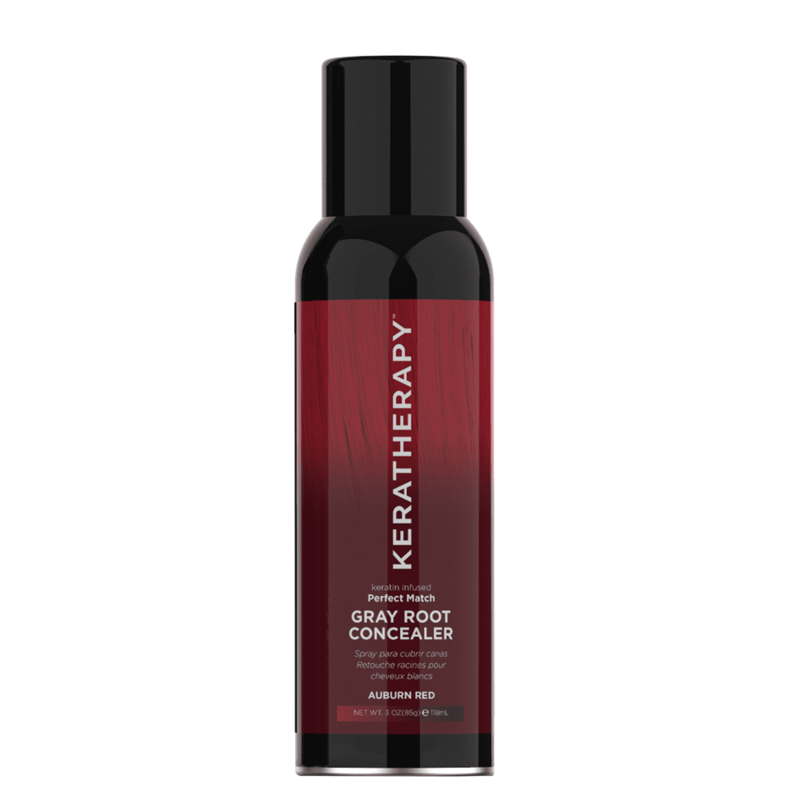 Keratherapy Perfect Match Gray Root Concealer Auburn Red 3oz