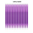 thumbnail image 1 of 0.7mm Magic Erasable Pen Press Gel Pen Set 8 Colors Erasable Refill Rod Gel Ink Stationery Retractable Pens Washable Handle Rod Purple-14pcs-refills, 1 of 6