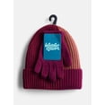 thumbnail image 2 of Wonder Nation Kids' Colorblocked Beanie Hat and Gloves Set, 3- Piece, 2 of 4