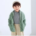 thumbnail image 2 of OGLCCG Little Boys Girls Fuzzy Sherpa Teddy Coat Fall Winter Full Zip Up Fleece Jacket Casual Long Sleeve Fluffy Soft Cozy Outwear 1-9Y, 2 of 6