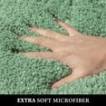 thumbnail image 2 of Bathroom Rugs Sets 3 Piece Including U Shaped Toilet Rug - Soft Absorbent Bath Mats Set with Non Slip Rubber Backside, Machine Washable - Sage Green, 20"x30"+16"x24"+U 20"x24" Sage Green, 2 of 7