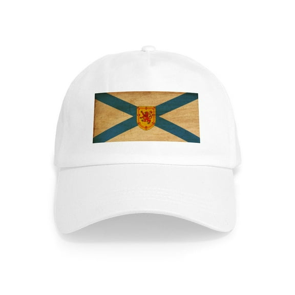 CafePress - Nova Scotia Flag Cap - Adjustable 100% Brushed Unisex Casual Cotton Baseball Cap, Beige, 1