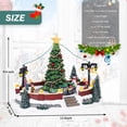 thumbnail image 3 of Christmas Village-LED Christmas Tree Train Carolers Snowman Tabletop decor，Christmas Village Scence, Cozy Home tabletop Decoration with Animated Train Around The Tree  Unique Gifts For Adults Chirldr, 3 of 9