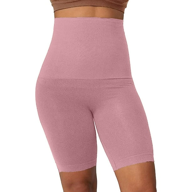Gibobby Shorts Gym Mujer Pantalones de talla grande para mujer, corsé de verano, mallas moldeadoras posparto, potentes pantalones moldeadores de cuerpo para levantamiento de c(Rosa, S)
