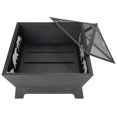 thumbnail image 6 of BuySphere 22"24"26"32" Fire  Pit for Outside Outdoor Wood Burning Small Bonfire Pit Steel Firepit Bowl for Patio Camping Backyard Deck Picnic Porch,with Spark Screen,Log Grate,Poker, 6 of 13