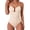 Apricot, variant on One-Piece Swimsuit for Women Tummy Control Ruched Suit Cutout U Wire Swim Suits S