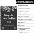 thumbnail image 2 of Cuaderno organizador End of Life Planner Lo siento, es tu problema, 2 of 6