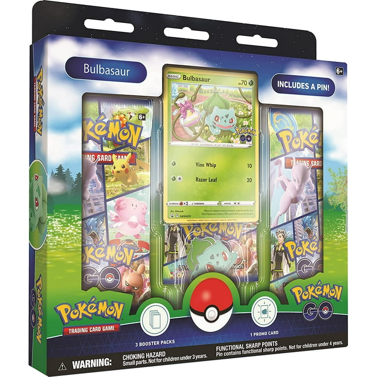 Pokmon Go: Trading Card Game with Random Pin Collection featuring  Squirtle, Charmander, or Bulbasaur - Walmart.com