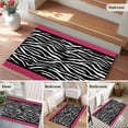 thumbnail image 5 of Zebra Printed Entryway Rug 2'x3'&nbsp; Non Slip Front Door Mats, Modern Geometric Balck White Stripes Entrance Rugs Indoor Outdoor Carpet, Washable Floor Mats Small Area Rug for Bedroom Kitchen, 5 of 8