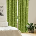 thumbnail image 2 of Ambesonne Nature Window Curtains, Foliage Woody Environmental, Each 28" W x 84" L, Olive Green Apple Green, 2 of 3