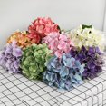 thumbnail image 3 of BAETEUY 1Pc 3D Artificial Cloth Flower Hydrangea Bridal Wedding Party Desktop Decoration, 3 of 8